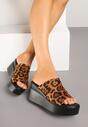 Papuci Imprimeu leopard