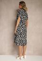 Rochie Iffiera Gri cu negru