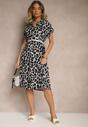 Rochie Iffiera Gri cu negru