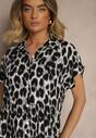 Rochie Iffiera Gri cu negru