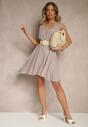Rochie Folaisa Gri deschis