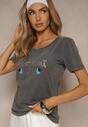 T-shirt Savetelle Gri închis