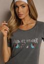 T-shirt Savetelle Gri închis
