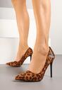 Pantofi stiletto Ulosinela Imprimeu leopard