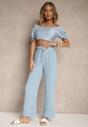 Pantaloni Savimirae Albastru deschis
