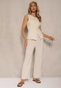 Pantaloni Linariena Bej deschis