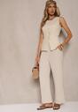 Pantaloni Linariena Bej deschis
