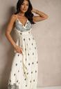 Rochie Reveesia Crem cu negru