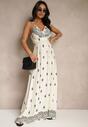 Rochie Reveesia Crem cu negru
