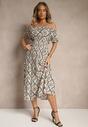 Rochie Revalle Bej cu albastru