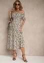 Rochie Revalle Bej cu albastru