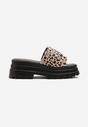 Papuci Fevielle Imprimeu leopard