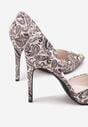 Pantofi stiletto Bej