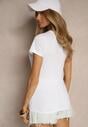 T-shirt Zarinelle Alb cu roz
