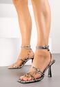 Sandale Atalina Print piele de șarpe