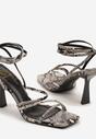 Sandale Atalina Print piele de șarpe