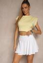 Białe Spódnico-Szorty High Waist Lumivine
