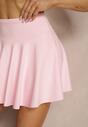 Różowe Spódnico-Szorty High Waist Lumivine