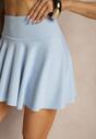 Jasnoniebieskie Spódnico-Szorty High Waist Lumivine