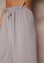 Szare Spodnie Kuloty z Bawełną High Waist Azetia