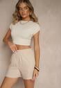Pantaloni scurți Filionella Bej deschis