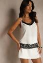 Top Folinessa Alb cu negru
