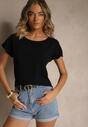 Czarna Wiskozowa Bluzka Oversize Lirealia