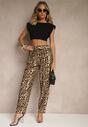 Pantaloni Tilarisea Imprimeu leopard