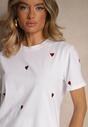 T-shirt Aramiraa Alb cu roșu