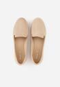 Ciemnobeżowe Balerinki Typu Mokasyny Ravinda