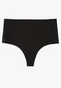 Czarne Bezszwowe Majtki High Waist Kolunea