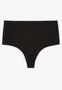 Czarne Bezszwowe Majtki High Waist Kolunea