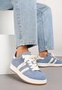 Niebieskie Sneakersy Ozdobione Paskami Dolirenna