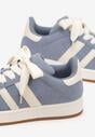 Niebieskie Sneakersy Ozdobione Paskami Dolirenna