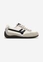 Białe Sneakersy z Geometrycznym Motywem Arpolia