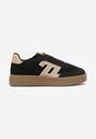 Czarne Sneakersy Ozdobione Geometrycznym Motywem Lanelise