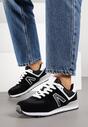 Czarno-Białe Sneakersy Ozdobione Geometrycznym Motywem Rilenessa