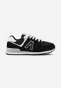 Czarno-Białe Sneakersy Ozdobione Geometrycznym Motywem Rilenessa