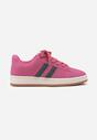 Różowe Sneakersy z Geometrycznym Wzorem Rillomia