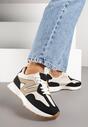 Czarne Sneakersy Ozdobione Geometrycznym Motywem Rilameia