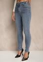 Niebieskie Jeansy Skinny High Waist Melarrii