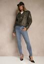 Niebieskie Jeansy Skinny High Waist Melarrii