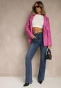 Niebieskie Jeansy High Waist o Kroju Dzwonów Finvenne