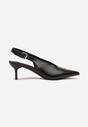 Czarne Czółenka Typu Slingback na Szpilce Latinea