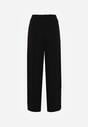 Czarne Szerokie Spodnie z Wiskozą z Gumką w Pasie Lealirre