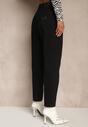 Czarne Jeansy Mom Fit Regular Waist Feselesa