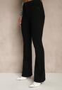 Czarne Jeansy Regular Waist o Fasonie Flare Vemia