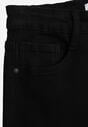 Czarne Jeansy Regular Waist o Fasonie Flare Vemia