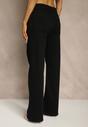 Czarne Jeansy Wide Leg High Waist z Bawełną i Domieszką Wiskozy Zozelia