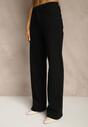 Czarne Jeansy Wide Leg High Waist z Bawełną i Domieszką Wiskozy Zozelia